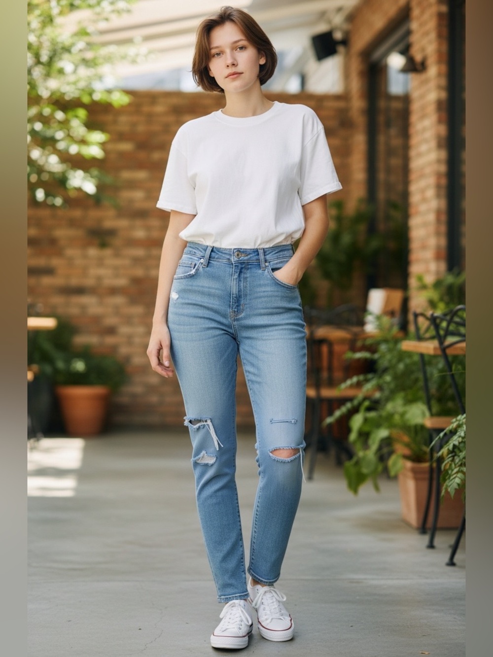 Levi's High Rise Skinny Blue Ripped  Jeans